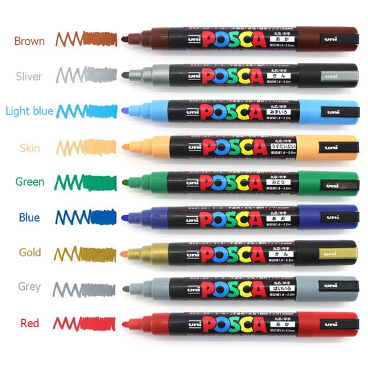 Uni Posca PC-3M 0.9-1.3mm Paint Marker Pens