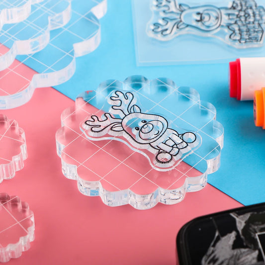 Clear Acrylic Stamp Blocks, Various Size Kits